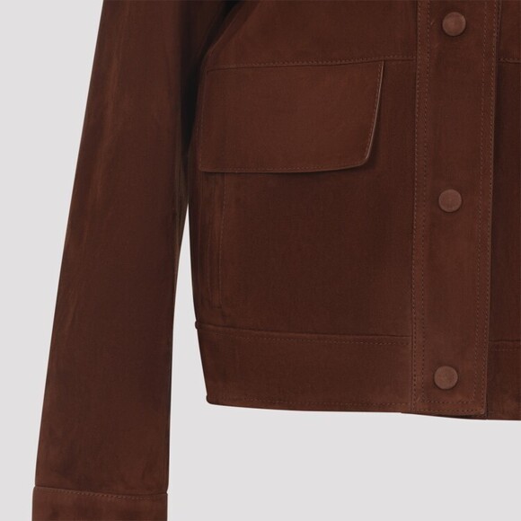 Yves Salomon Lamb Skin Jacket In Nude & Neutrals - NWT - Picture 3 of 3